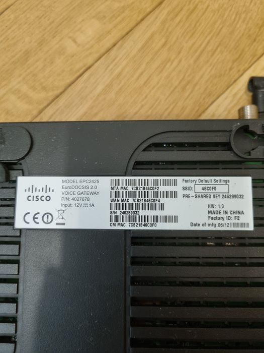 CISCO EPC2425 modem kablowy Router Wi-fi