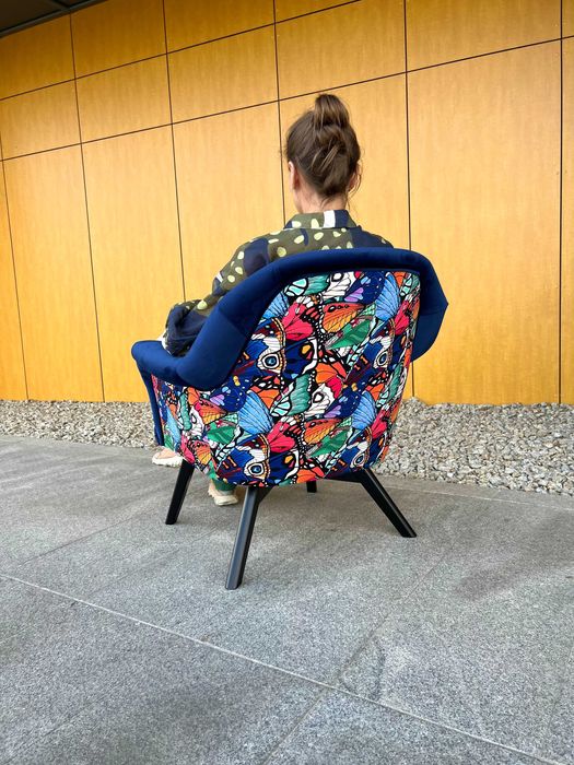 Fotel kubełkowy koktajlowy modern