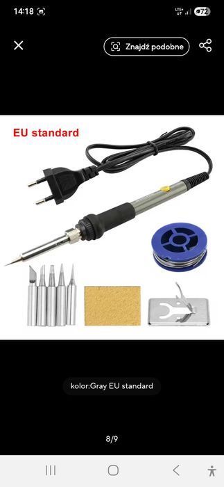 Lutownica z akcesoriami 230v