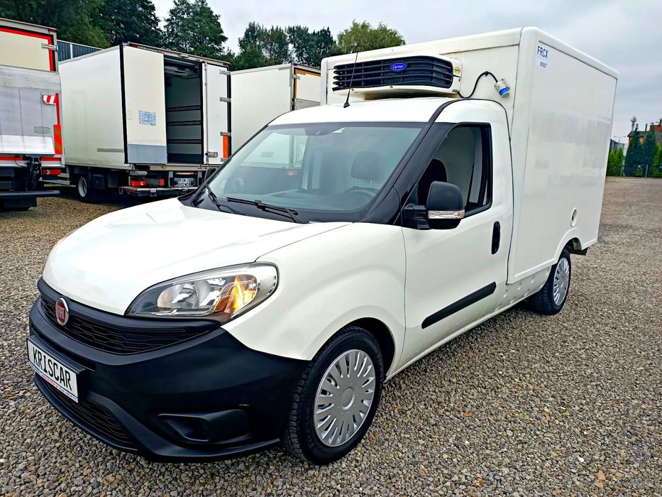 Fiat Doblo Chłodnia 105KM 2 zasilania chłodni  I właściciel FRCX ( chłodzi do -20 przy +30) KLIMA , kpl historia km