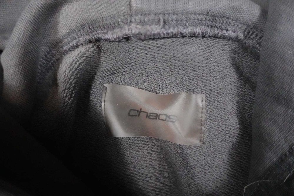 Bluza Chaos Gone Global Metal Line Szara Crop Fit Boxy Unikat S