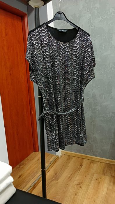 Bluzka tunika z cekinami