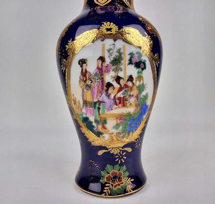 Wazon orientalny w kobalcie, Rajskie ptaki