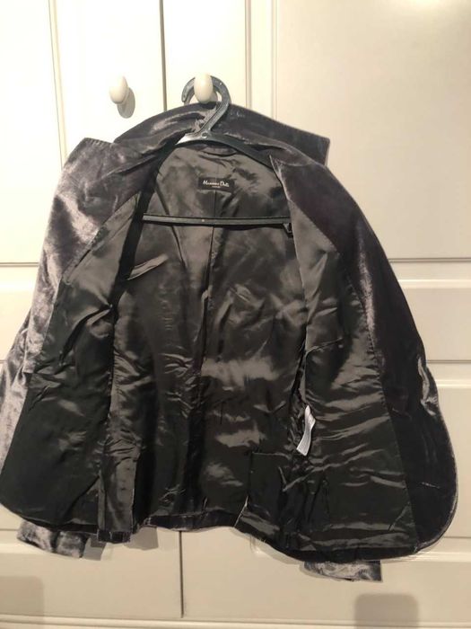 casaco/ bleiser de veludo cinza   MASSIMO DUTTI   28