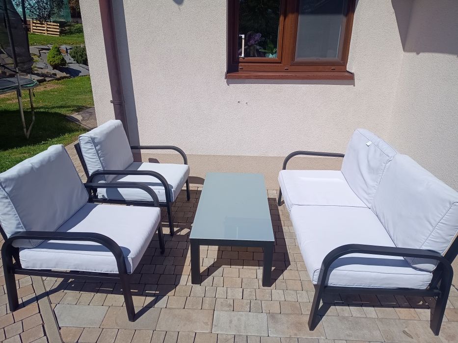 Meble ogrodowe tarasowe aluminiowe