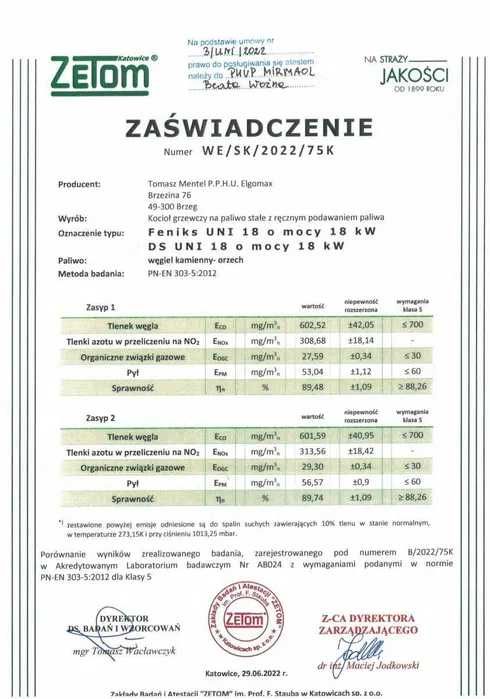 Piec Kocioł na Drewno Węgiel 5 KLASA 18kw do 220m2 Producent Dostawa