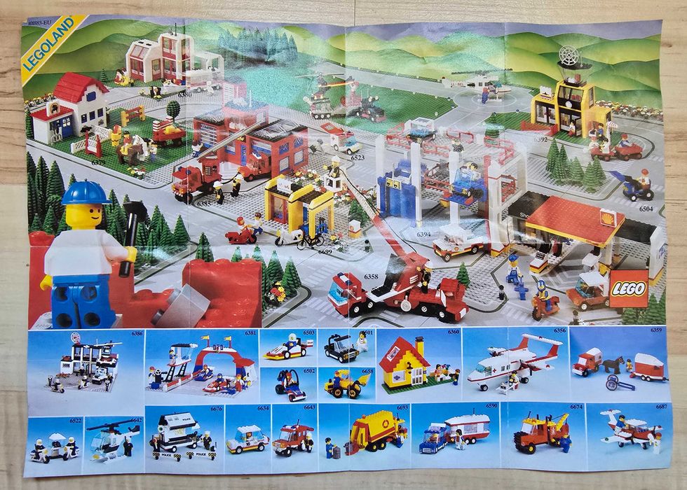 Oryginalna ulotka / Mini-katalog LEGO Legoland z 1988 roku (Kolekcjonerski Retro Unikat)
