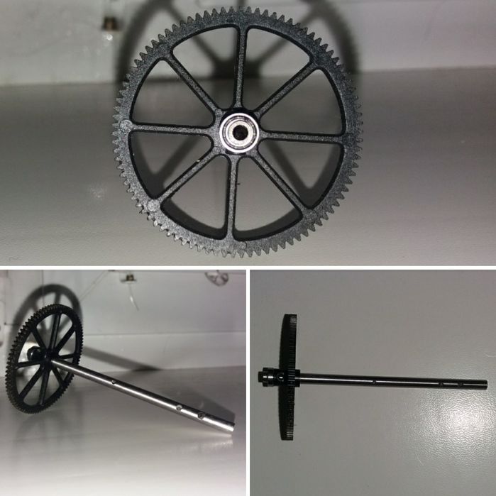 шестірня з віссю для великого гелікоптера на пульті управління