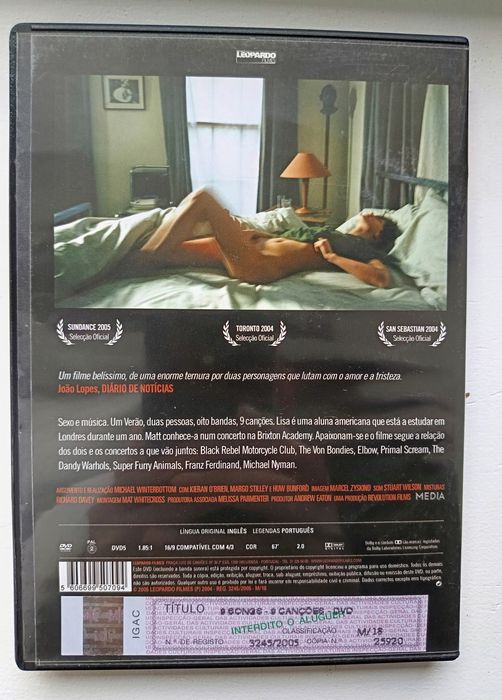 DVD 9 canções ( novo plastificado)