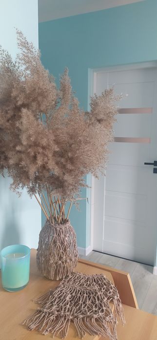 Pokrowiec świeczki wazon lampion Boho ozdoba makrama