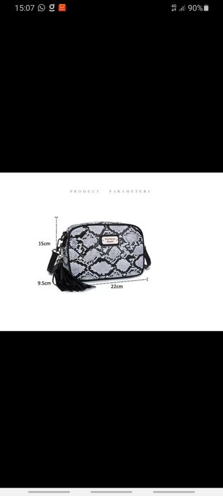 Crossbody Victoria S  torebka panterka zebra Hit sezonu