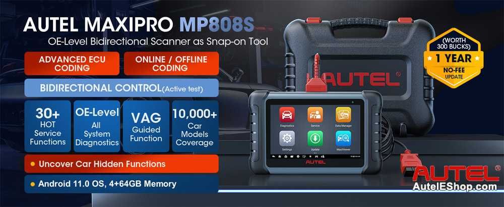 Máq. Diagnostico Auto Autel MP808S em Portugues