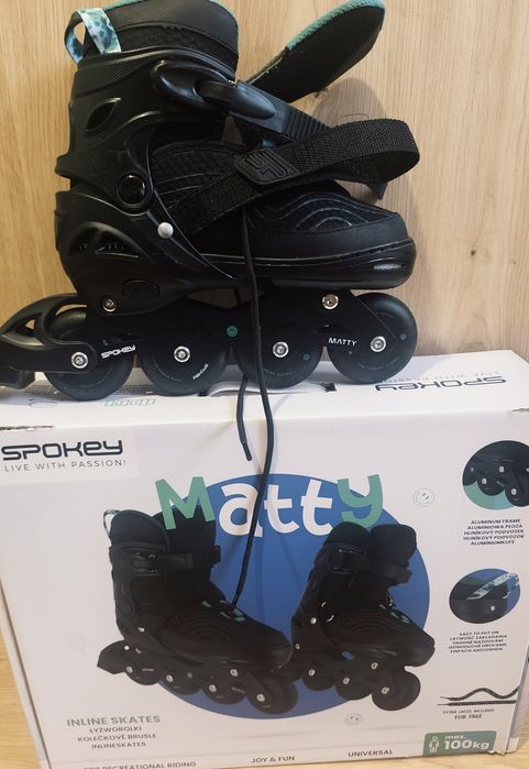 Spokey Rolki +ochraniacze+kask