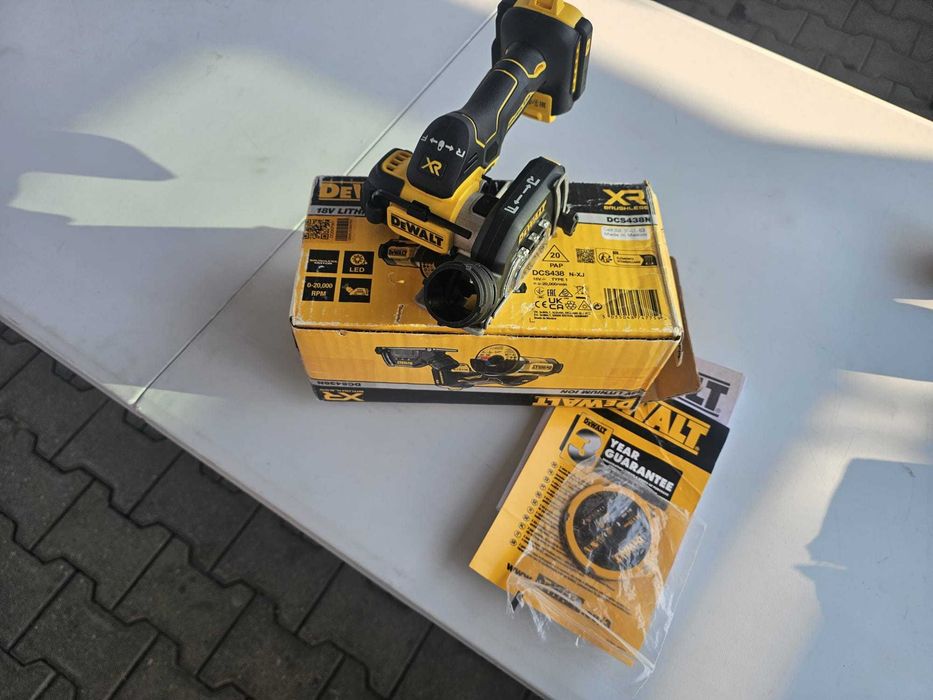 Sprzedam DeWalt DCS438N Szlifierka kątowa akumulatorowa bezszczotkowa 76 mm 18 V - Nowa