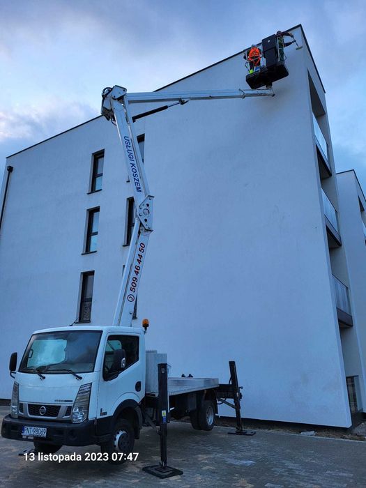 usługi podnośnikiem koszowym Podnośnik koszowy