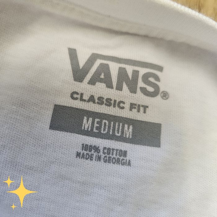 Biały longsleeve koszulka z długim rękawem Vans