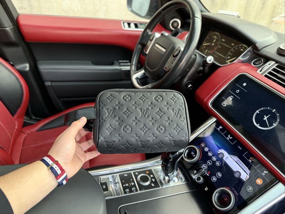 Косметичка LOUIS VUITTON барсетка сумка мужская черная