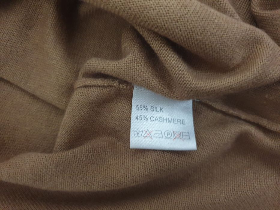 55% jedwab 45%kaszmir rozmiar S camel