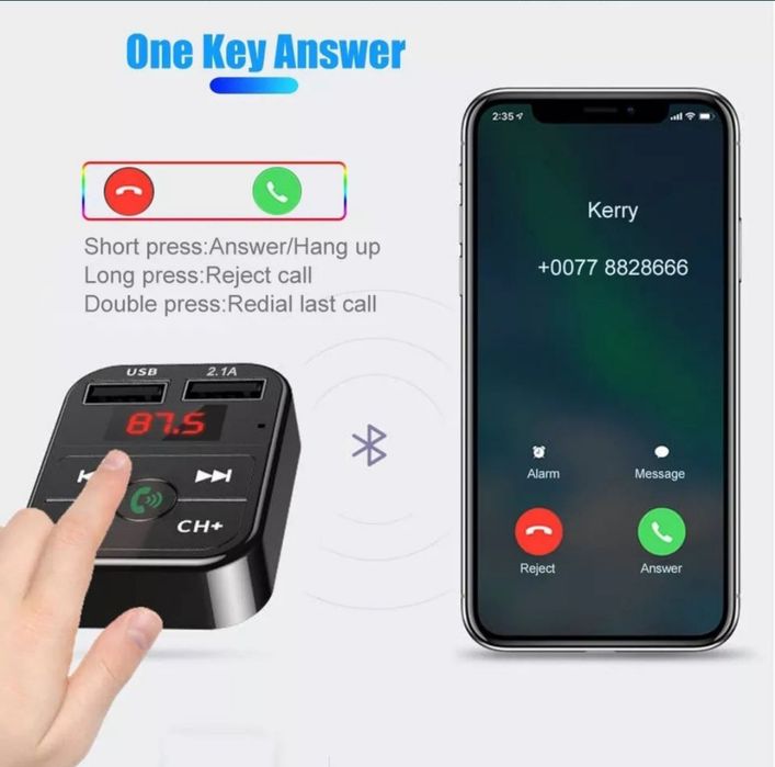 Bluetooth модулятор, fm модулятор, зарядка