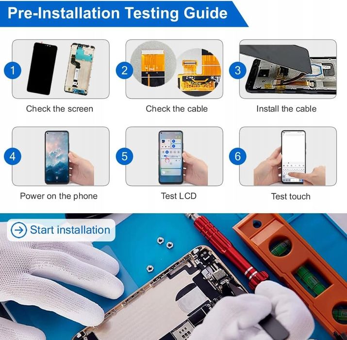 LCD digitizer wyświetlacz ramka do Xiaomi Poco F6 Pro