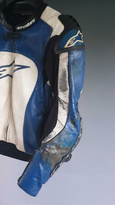 Conjunto casaco e calças em pele Alpinestars