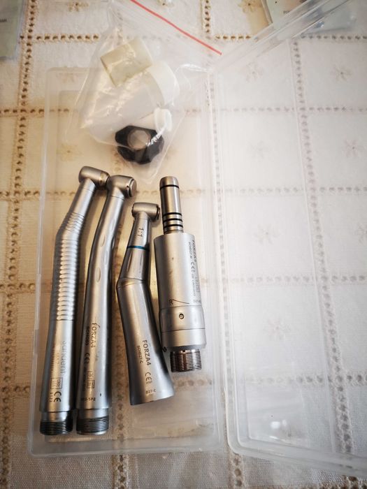 Turbina dentária + contra ângulo forza4