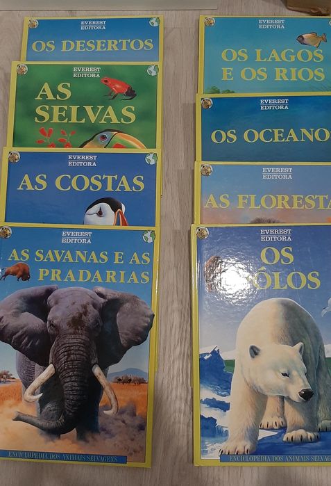 Livros: 101 Perguntas e respostas/Enciclopédia  animais selvagens