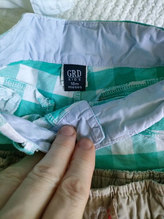 Conjunto de roupa menino( calçãoes, camisas, t-shirt) (12-24 meses)