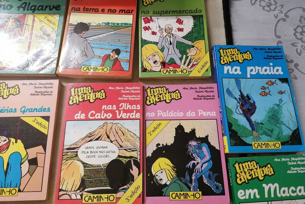 Livros "Uma Aventura", Enid Blyton, 17 un, tudo por 10€