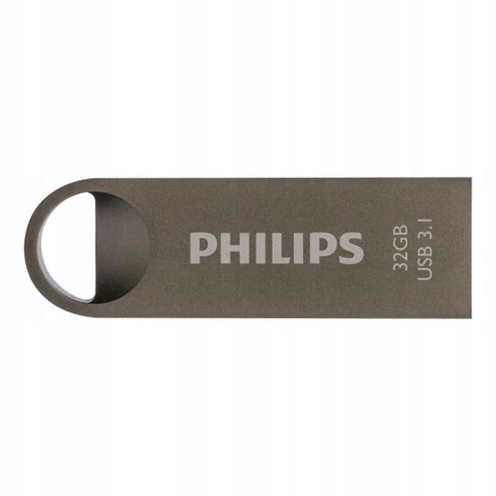 outlet pendrive philips moon 32 gb usb 3.1 szary zapis 120 mb/s podręczny