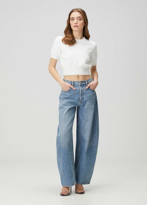 Джинси Alexander Wang Rhinestone Embellishment Jeans Blue