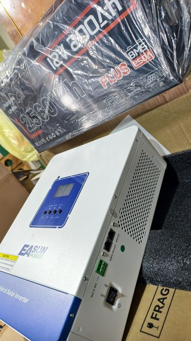 Комплект. Гібрідний інвертор EASUN 12v  + Lifepo4 200ah