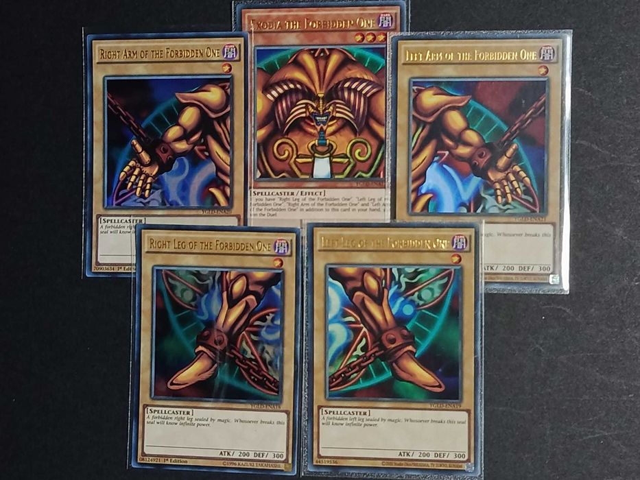 Yu-Gi-Oh! 'Set Completo da Exodia' (5 Ultra Rares) - YGLD-A17/A18/A19/A20/A21 - Exodia the Forbidden One - Cartas de 2015