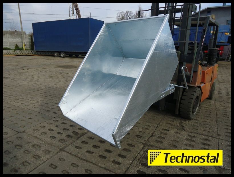 kontener samowyładowczy ocynkowany 0,7 m3 KS-7