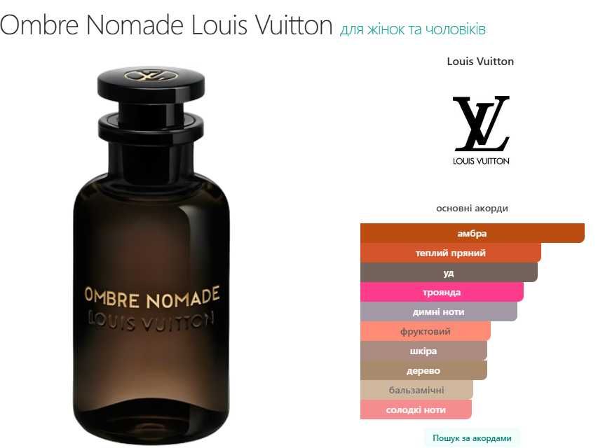 Ombre Nomade, Louis Vuitton, Eau de Parfum, парфуми, духи.