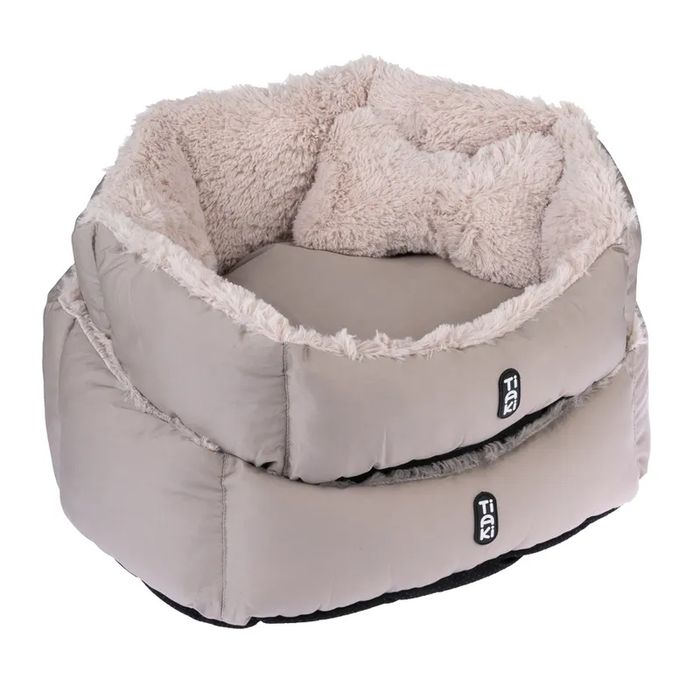 TIAKI Przytulne legowisko Fluffy Bone L