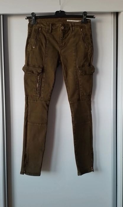 Jeansy spodnie bojówki damskie Zara rozm S