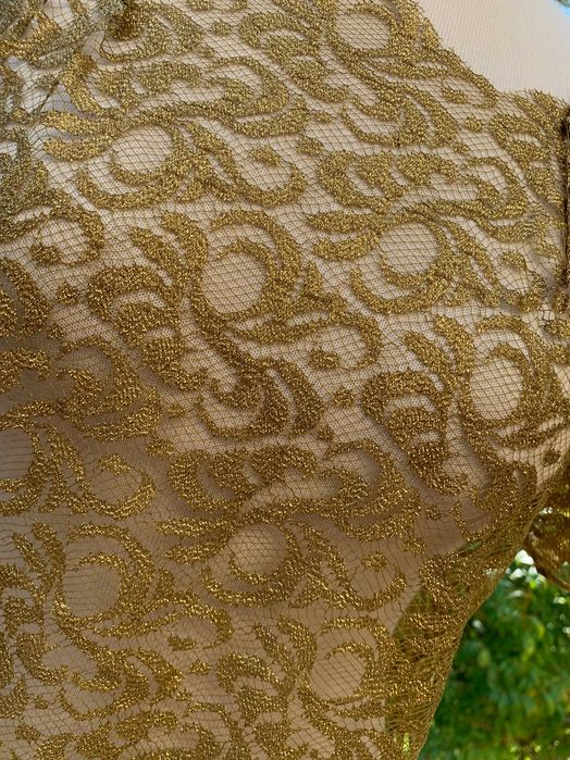 Złota koronkowa bluzka, rozm s do l