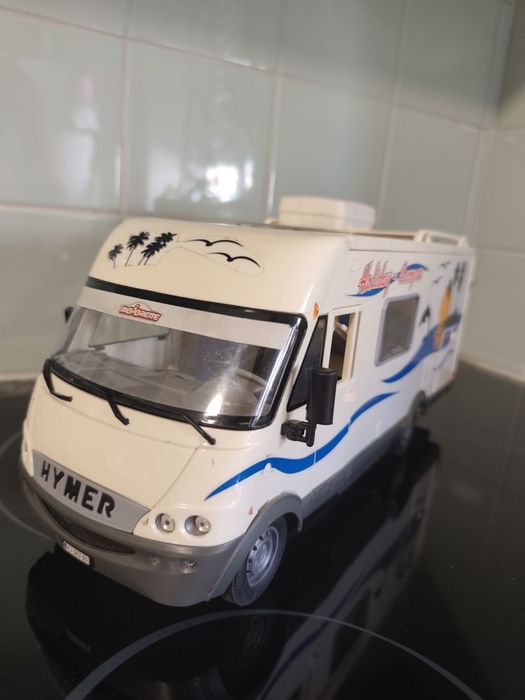 1/18 Autocaravana camping Majorette com acessórios carro coleção miniatura