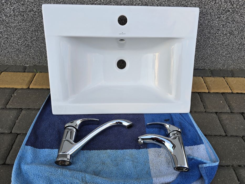 Umywalka i bateria umywalkowa