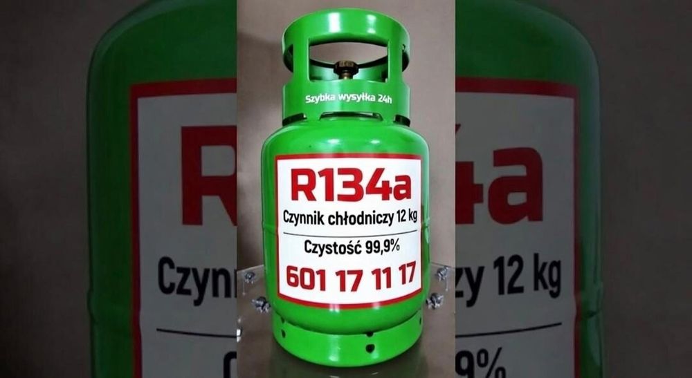 Czynnik chłodniczy R134a z butlą nową 12 kg
