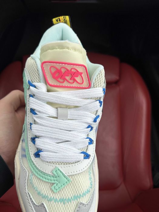 (ОПЛАТА ПІСЛЯ ОГЛЯДУ)Off White Odsy 1000 White Green Офф Вайт Одсі