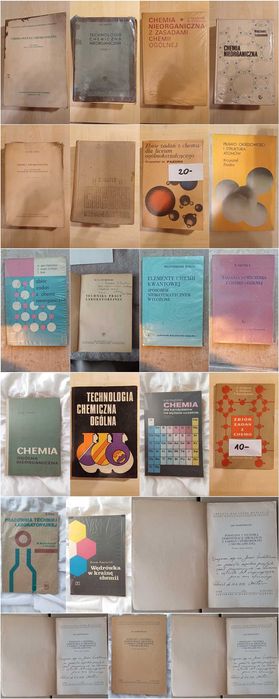 Wielki zbiór podręczników do chemii- też białe kruki