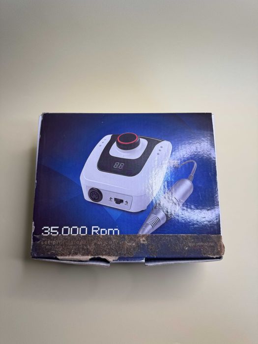 Фрезер для манікюру з педаллю SIMEI DM-206 Біло-Чорний (45W/35000 Об.)