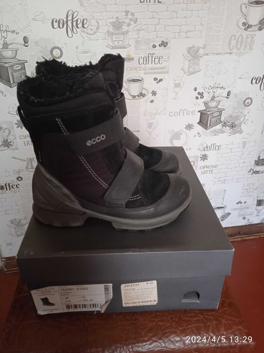 Зимове дитяче взуття Ecco 27 р