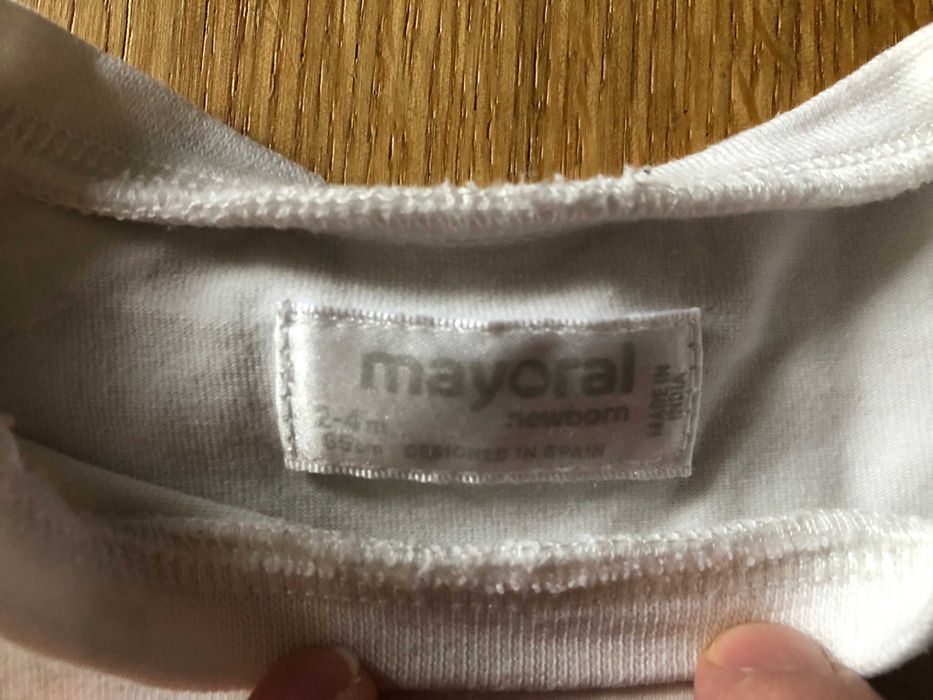 Nieużywany dziewczęcy komplet Mayoral r.62 bluzka+spodnie