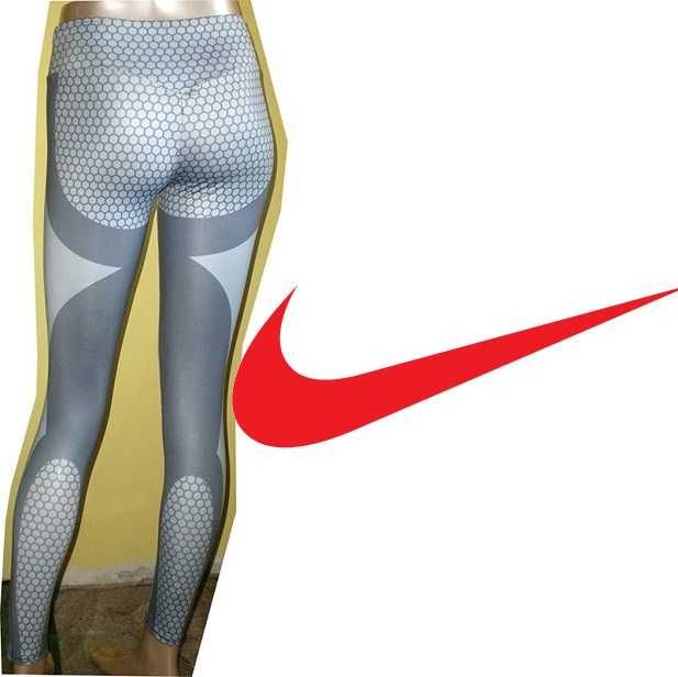 LEGINSY S - M jak NOWE super designe nike KsISBN