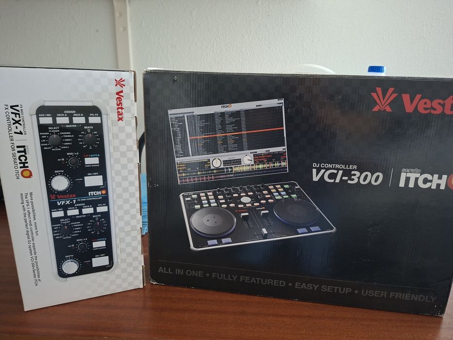 Vestax VCI-300 + Controlador de Efeitos VFX-1 | Full Set c/ Caixa e Decksaver
