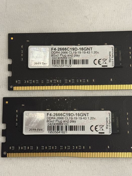 Pamięć RAM G.Skill DDR4 16GB (2×8GB) 2666MHz CL19