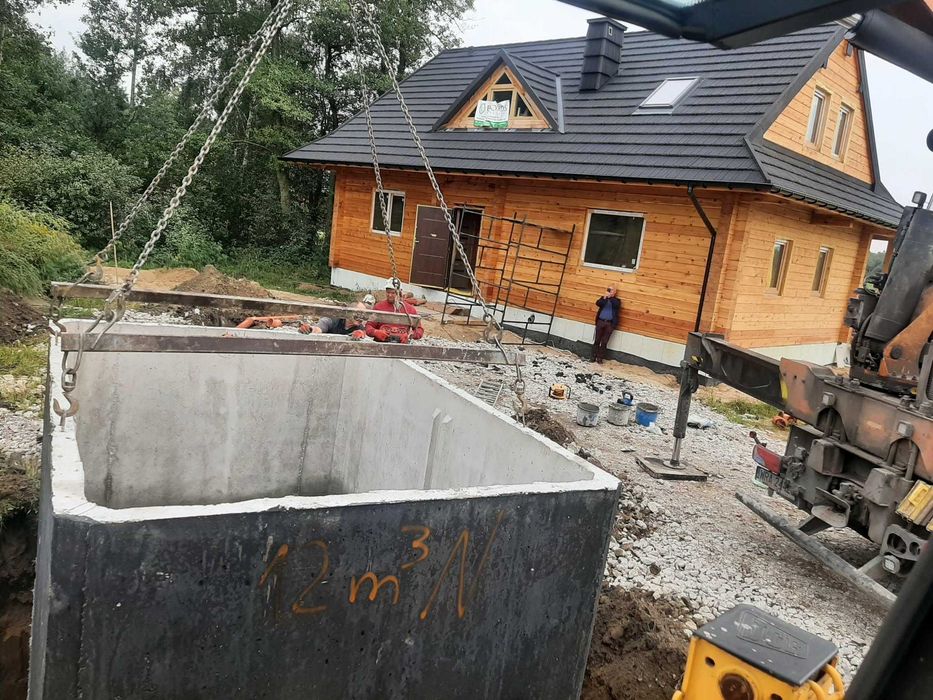 Usługi Koparka ładowarka, transport materiałów sypkich, szamba betonow